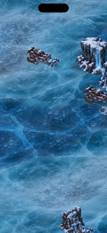 Frozen Caverns map
